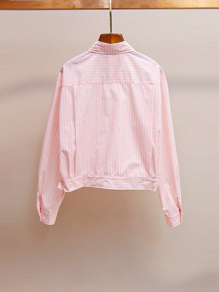 A05 High-end women's autumn casual loose sweet age-reducing pink