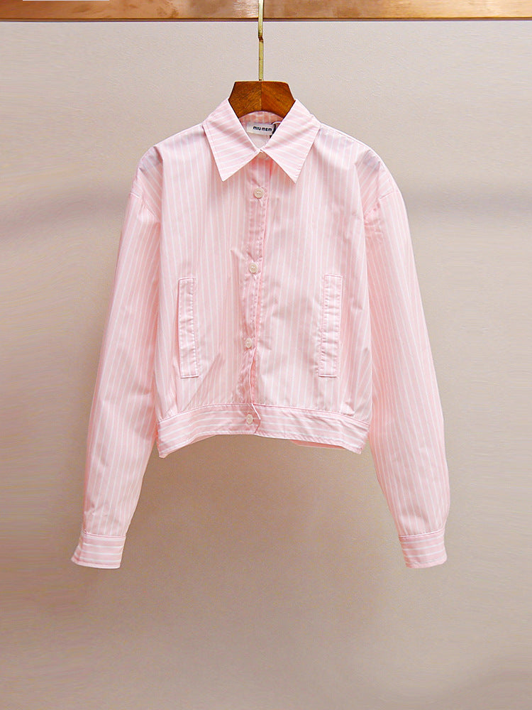 A05 High-end women's autumn casual loose sweet age-reducing pink