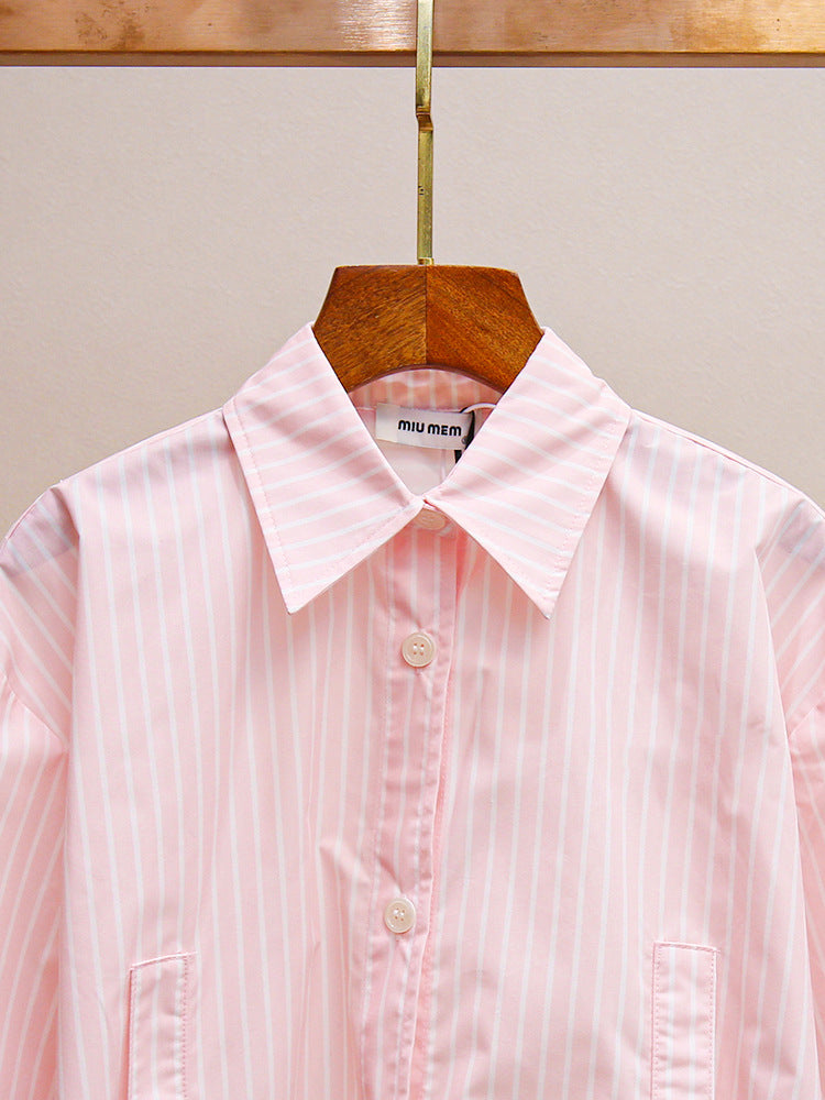 A05 High-end women's autumn casual loose sweet age-reducing pink