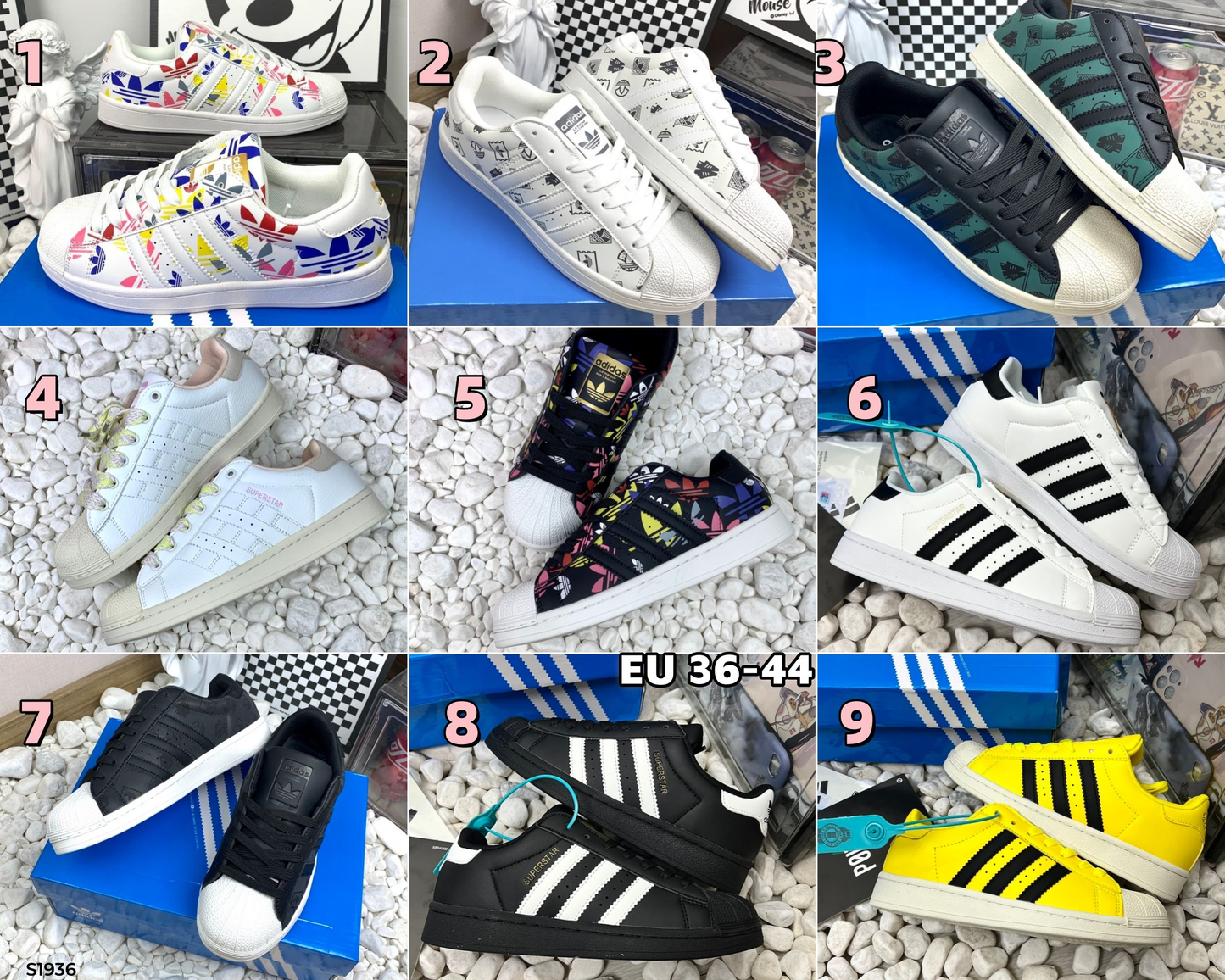 S1936 Adidas Superstar shoes