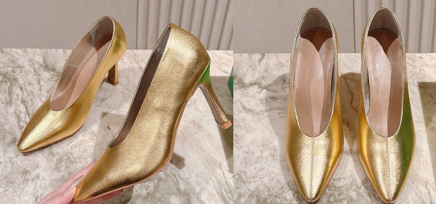 S1429 BV Sofia leather high heels