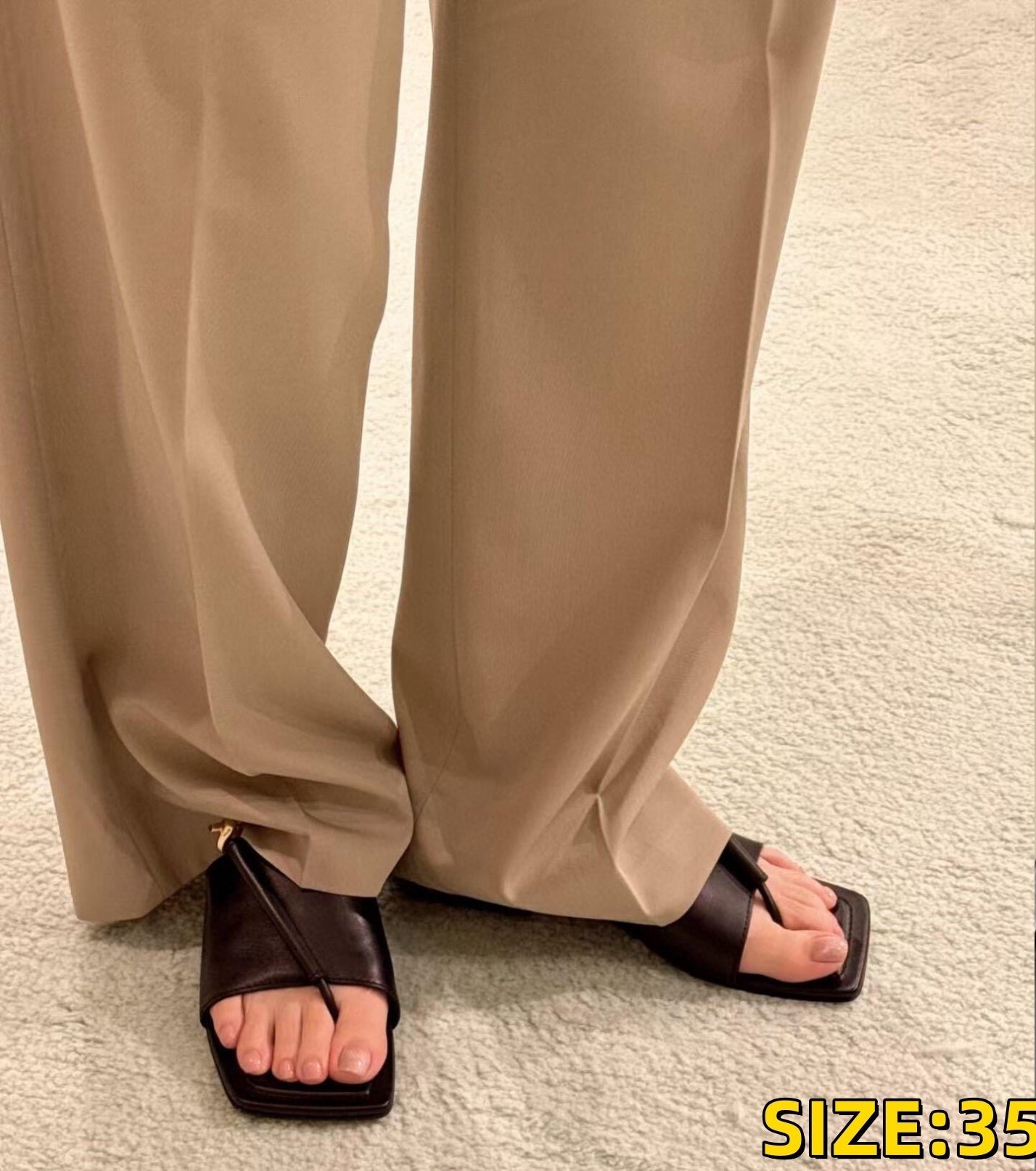 S1263 Bv leather slippers
