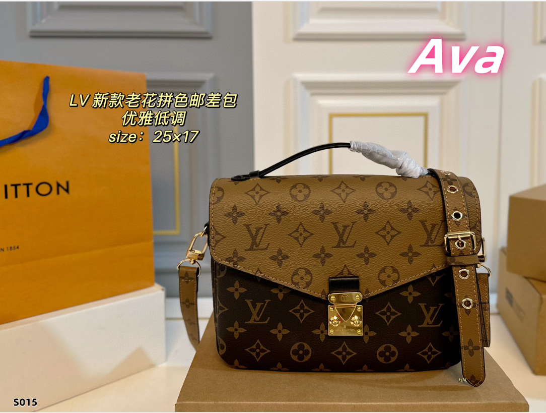 S015 Vuitton Monogram Reverse Pochette Metis