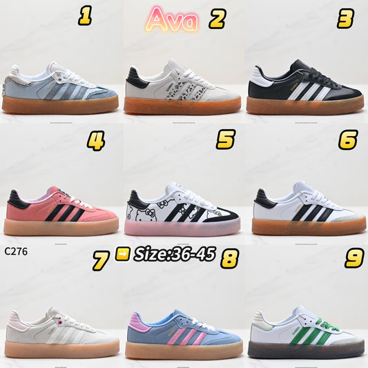 C276 Adidas Samba series platform shoes
