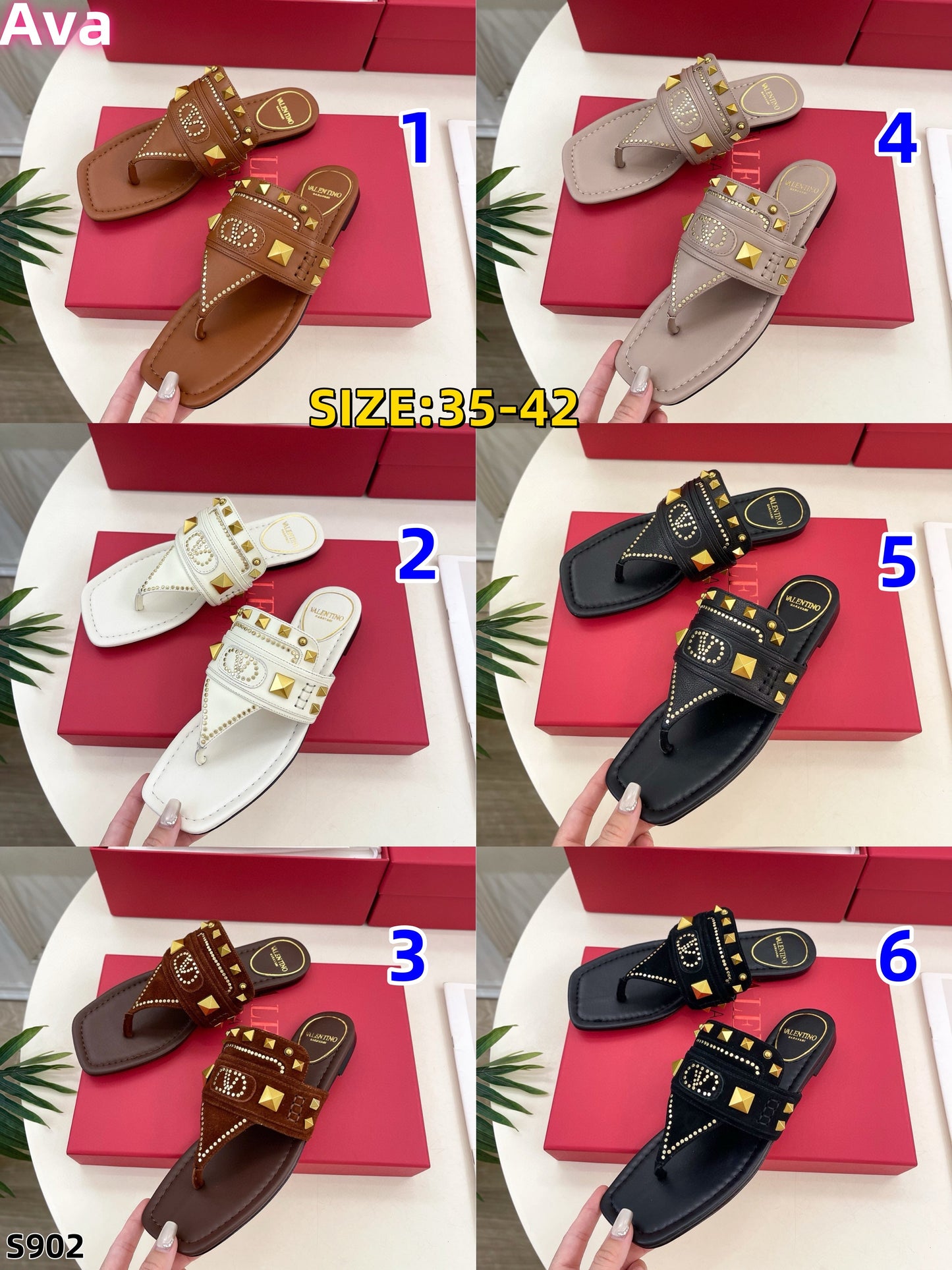 S902 Valentino slippers