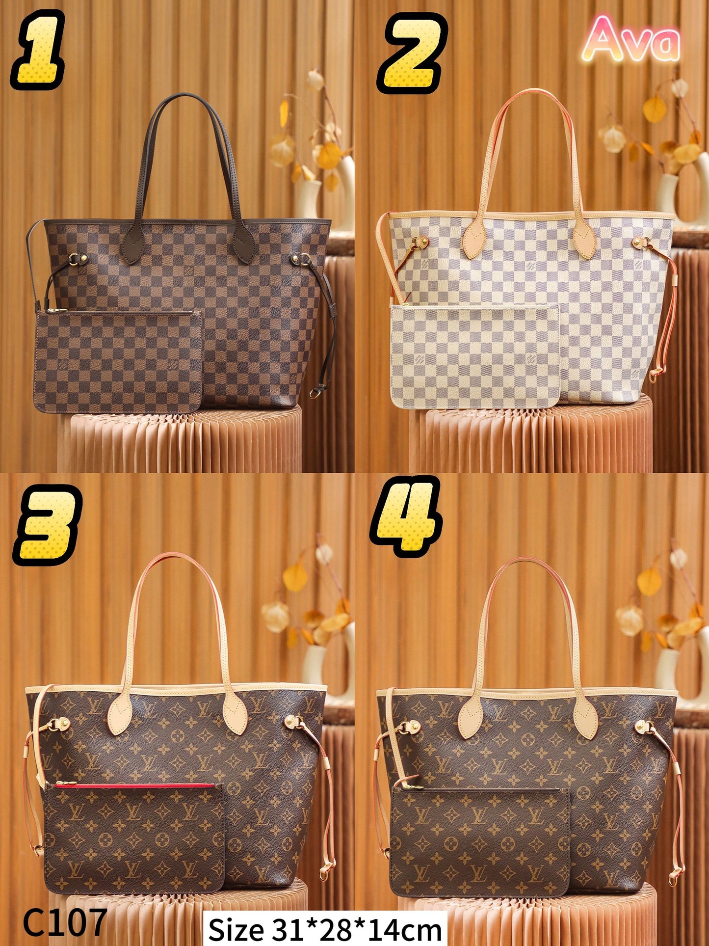 C107 L Neverfull PM bag