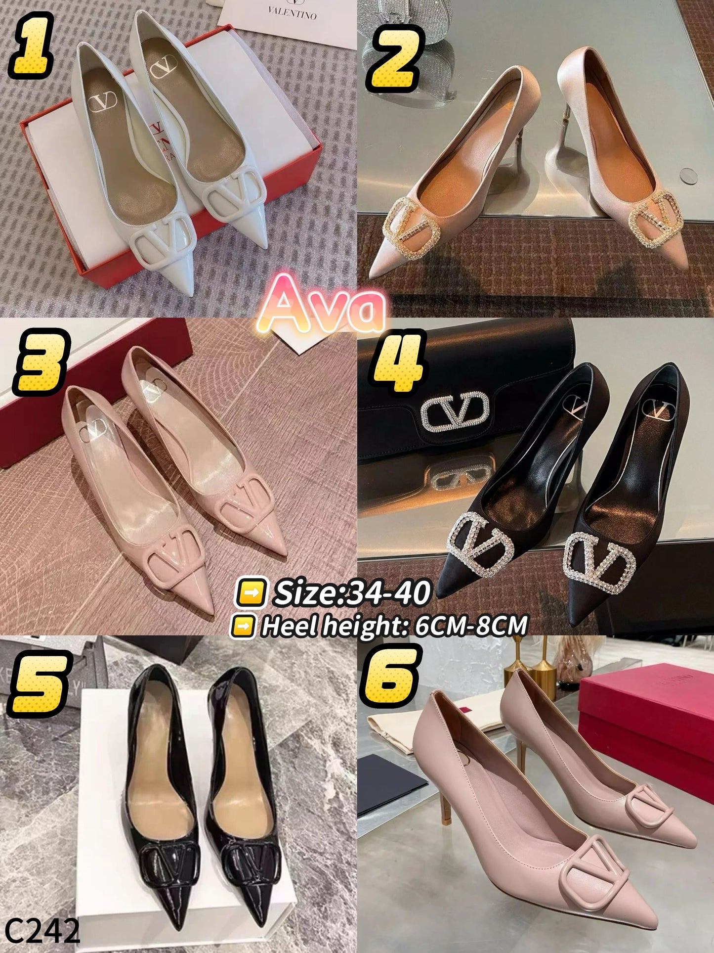C242 Valentino High Heels