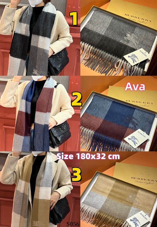 S056 Burberry Men's Reversible Scarf
