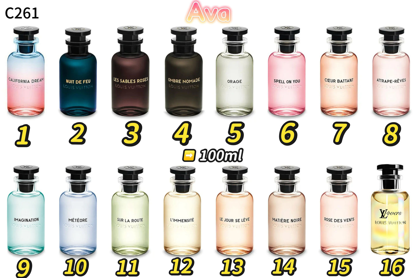 C261 men's and women's perfumes