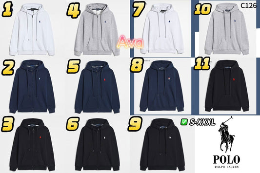 C126 Ralph Lauren Hooded Sweatshirt