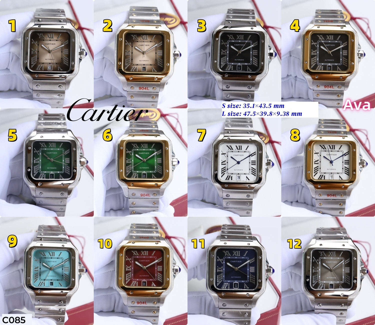 C085 Cartier Santos series watches
