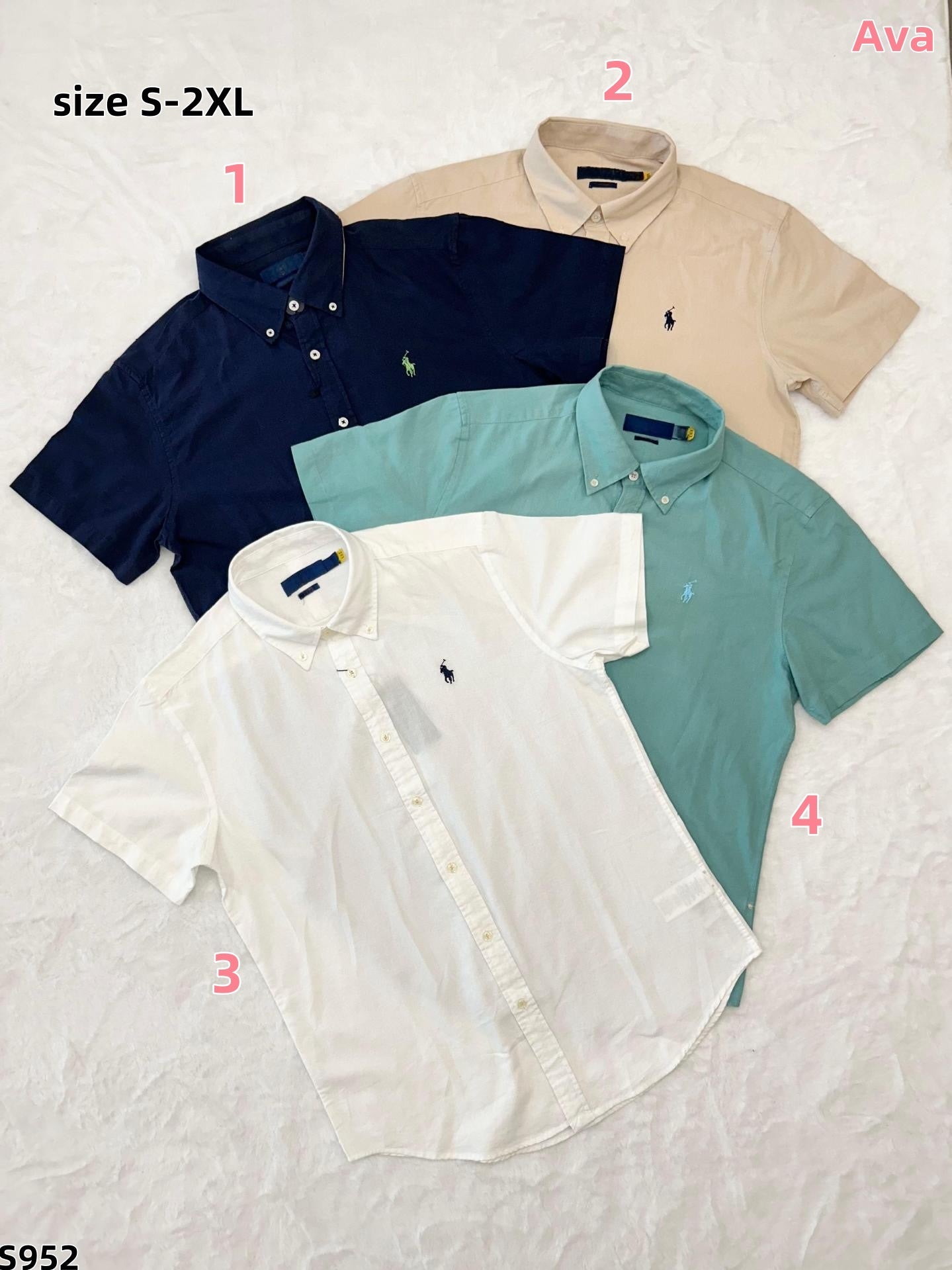 S952 Ralph Lauren men's and women's shirts