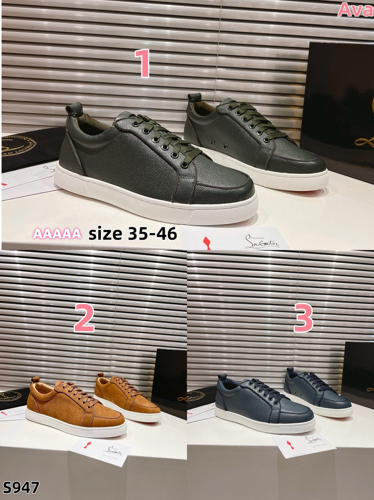 S947 Christian Louboutin leather casual shoes