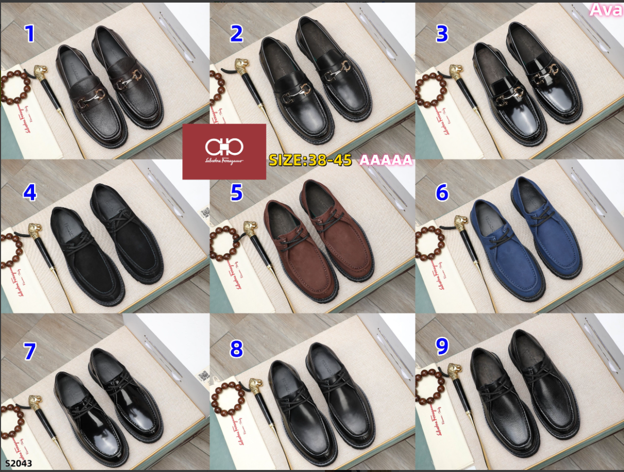 S2043 Ferragamo leather shoes