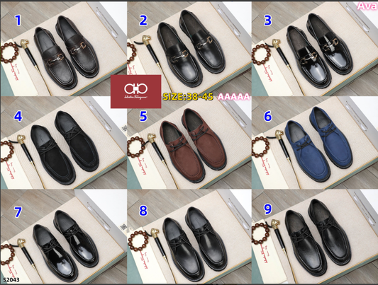 S2043 Ferragamo leather shoes