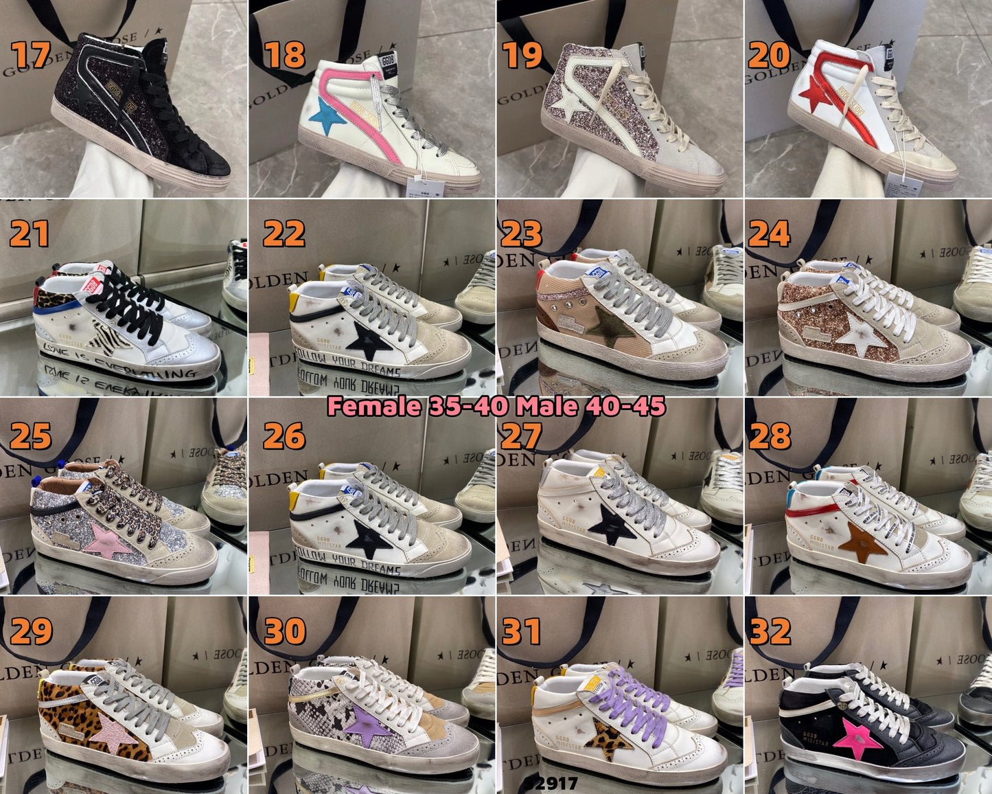 S2917 High-Top Shoes