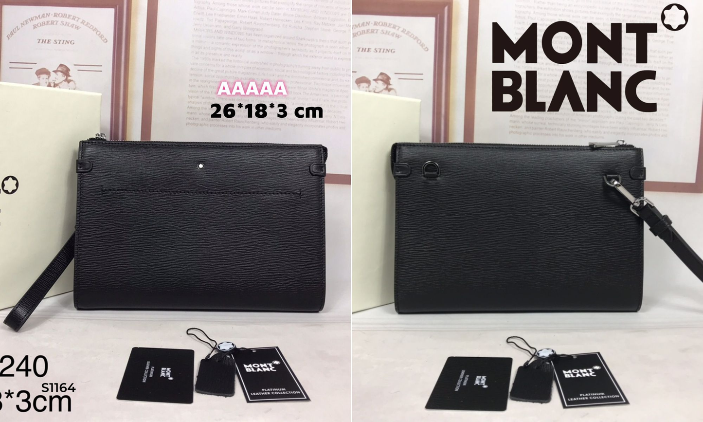 S1164 Montblanc leather bags