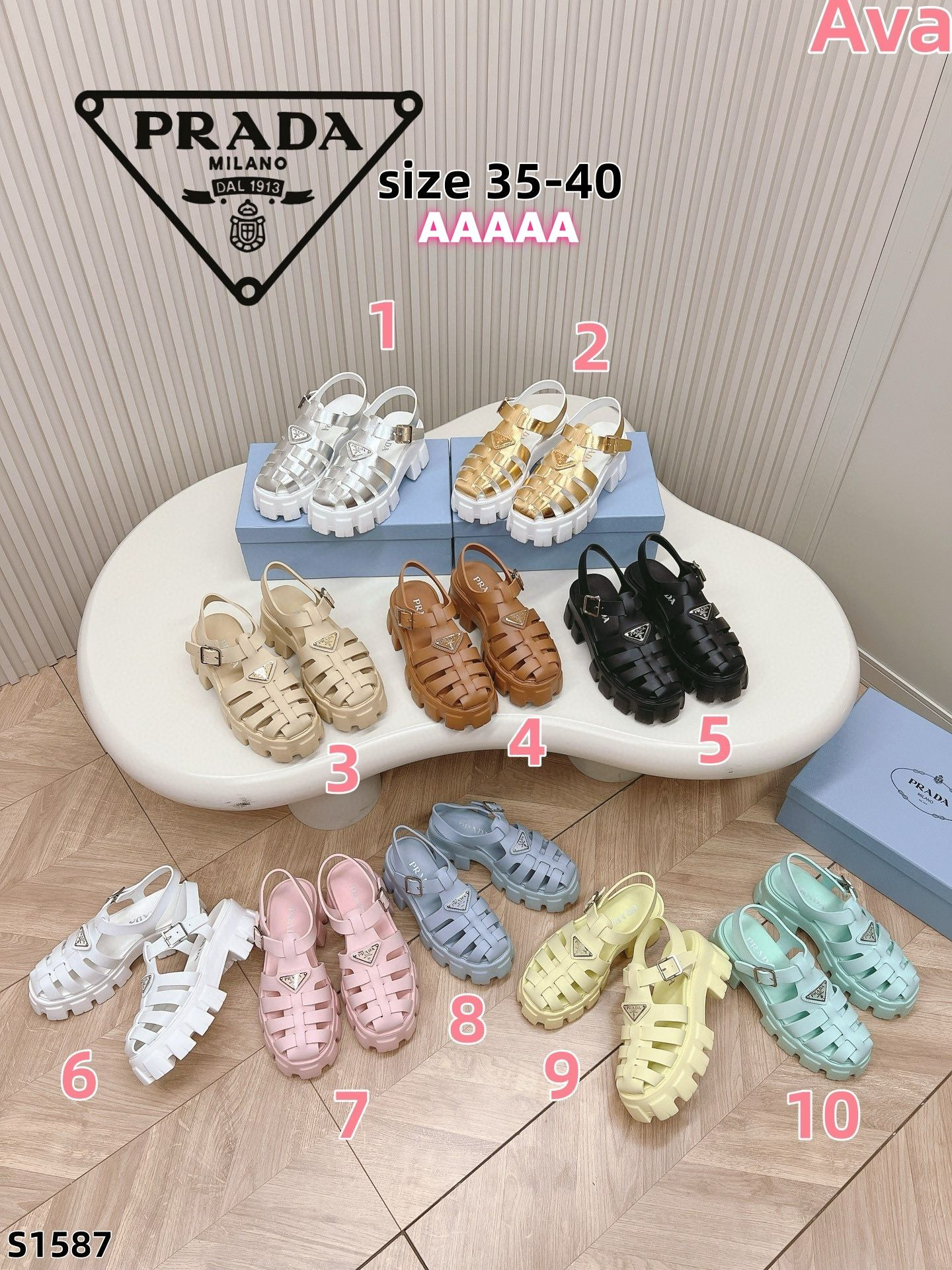 S1587 Prada sandals