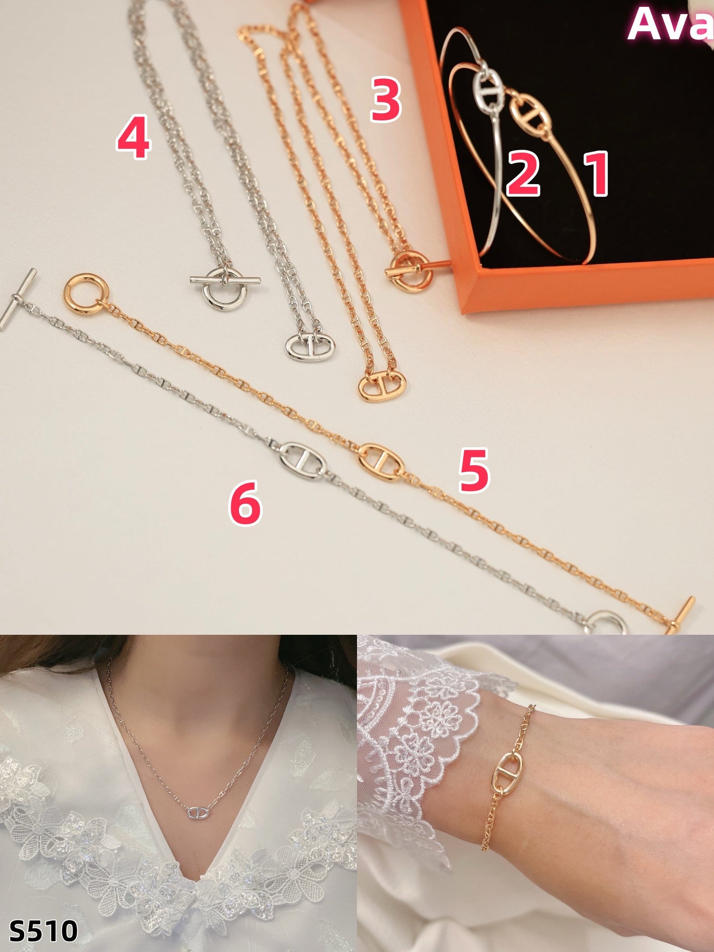 S510 Hermès Bracelets and Necklaces