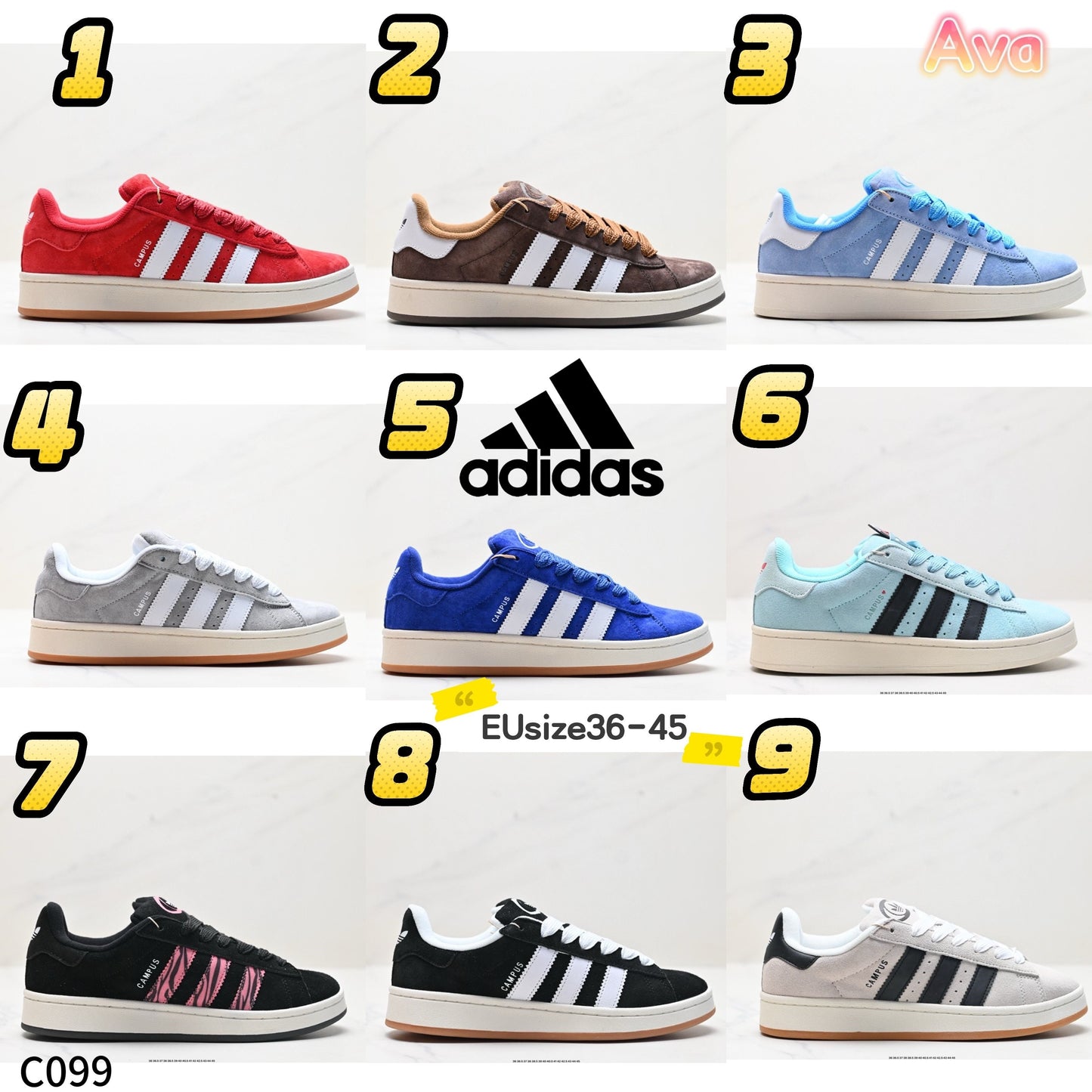 C099 Adidas Campus Shoes
