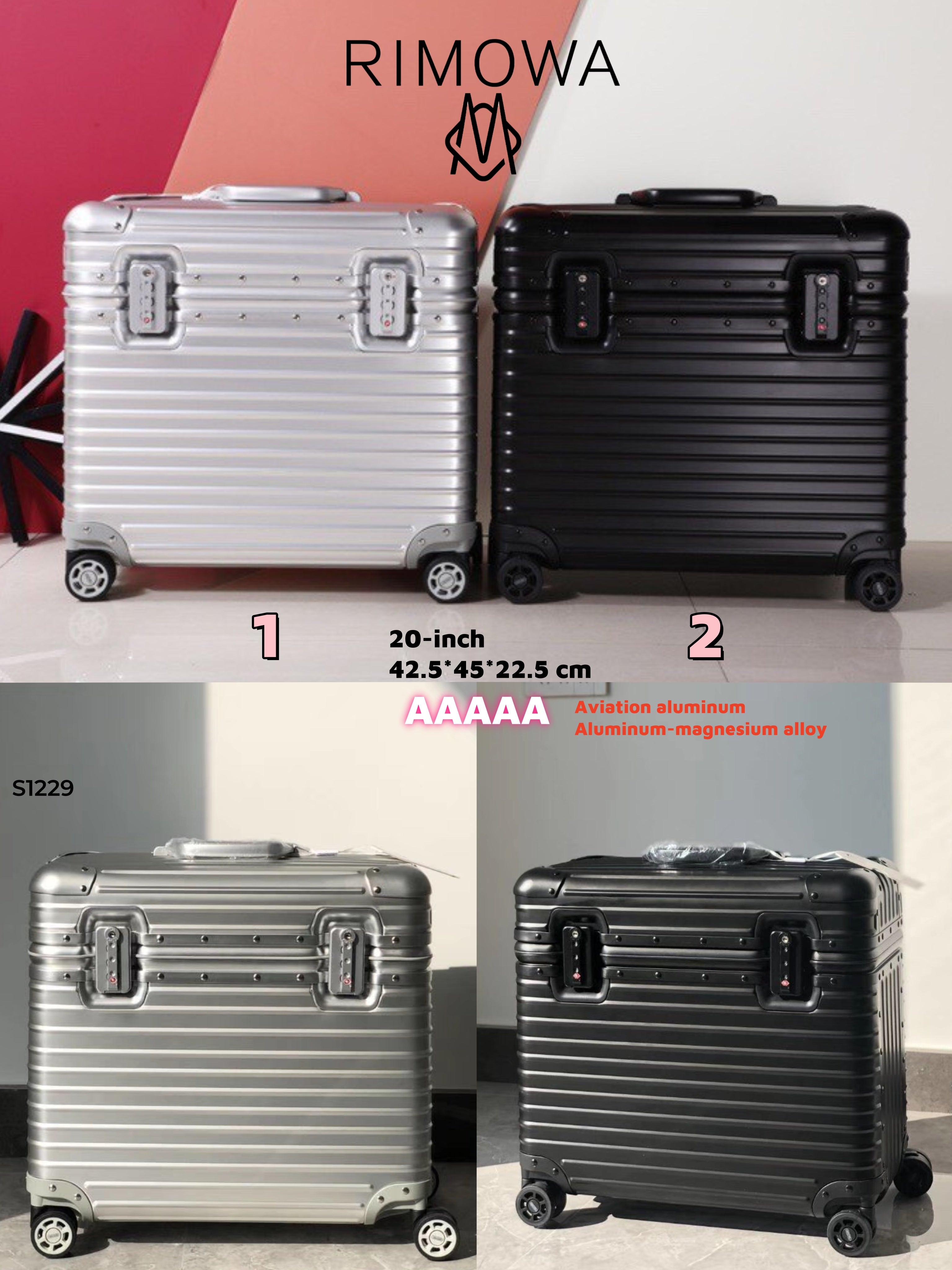 S1229 Rimowa rolling suitcase/luggage
