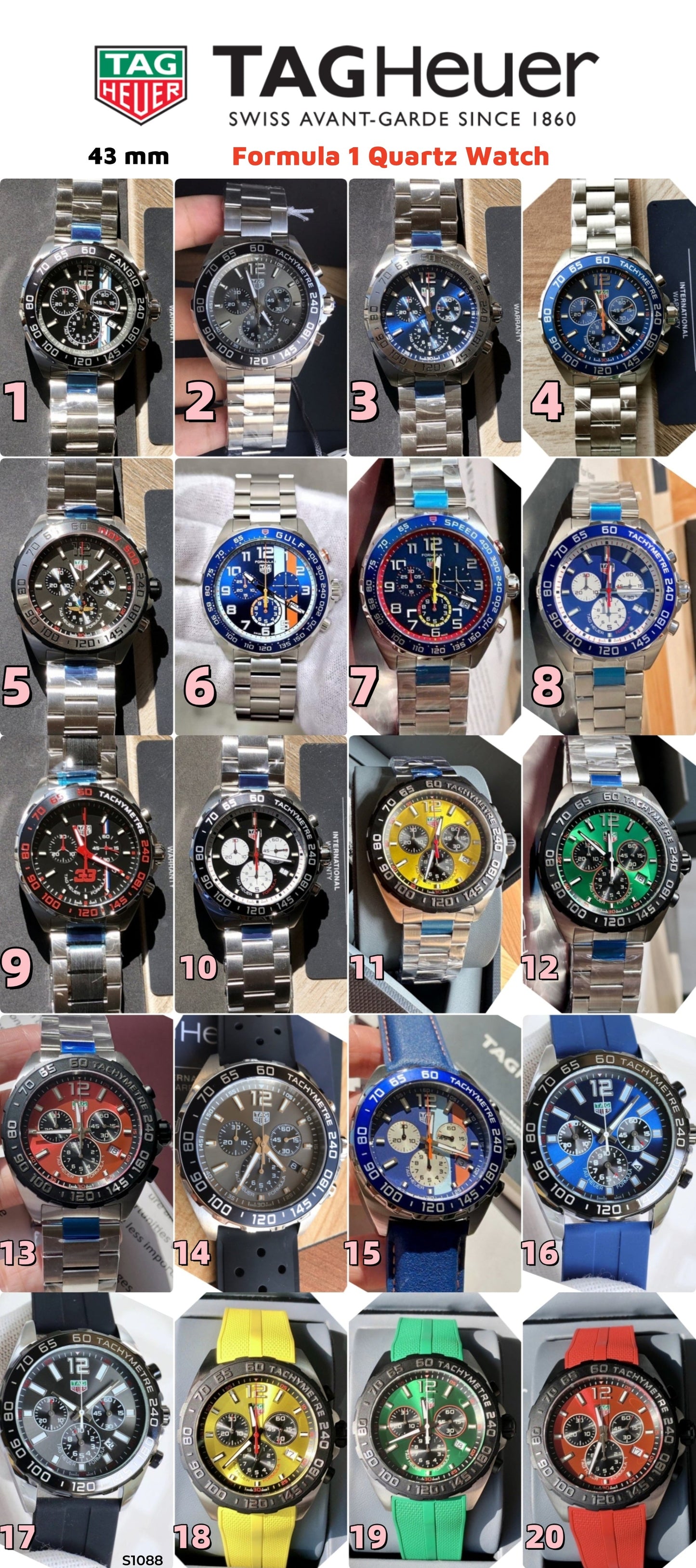 S1088 TAG Formula 1 series watches