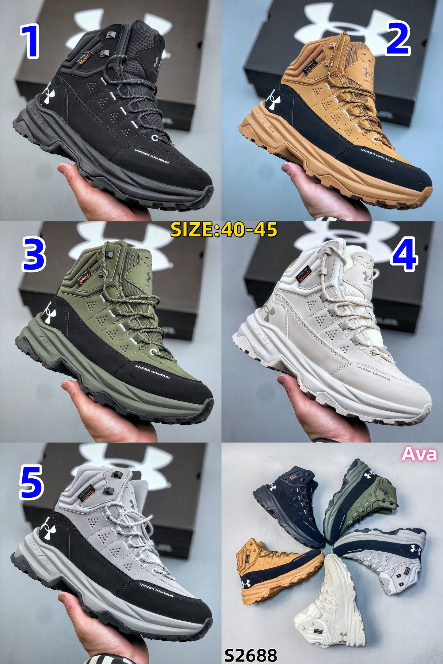 S2688 Under Armour outdoor hiking shoes