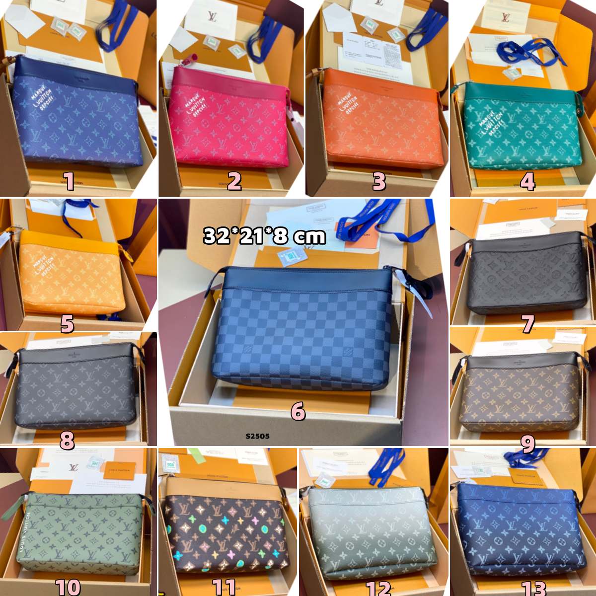 S2505 Pochette Voyage Souple clutch