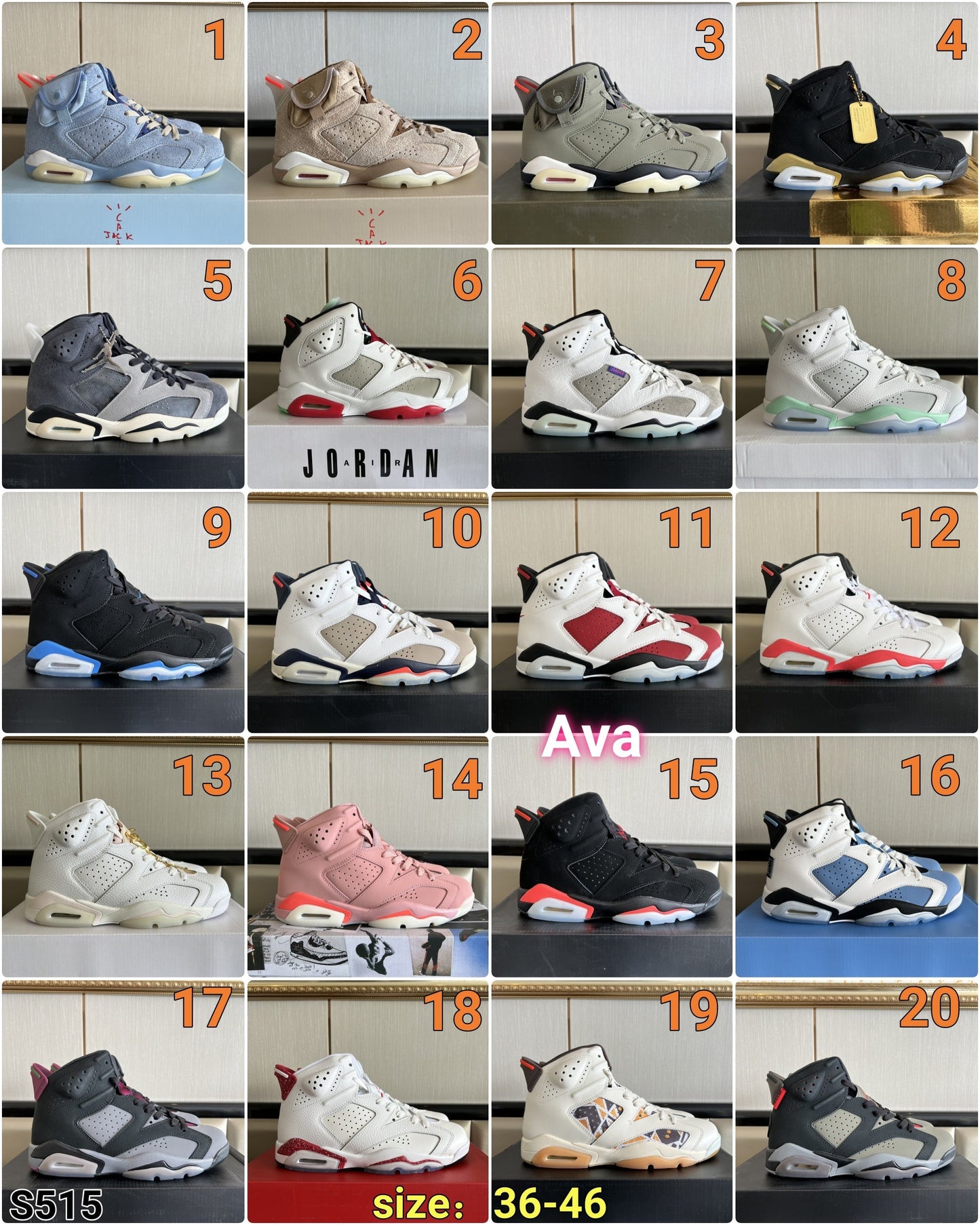 S515 Jordan Air Jordan 6 shoe
