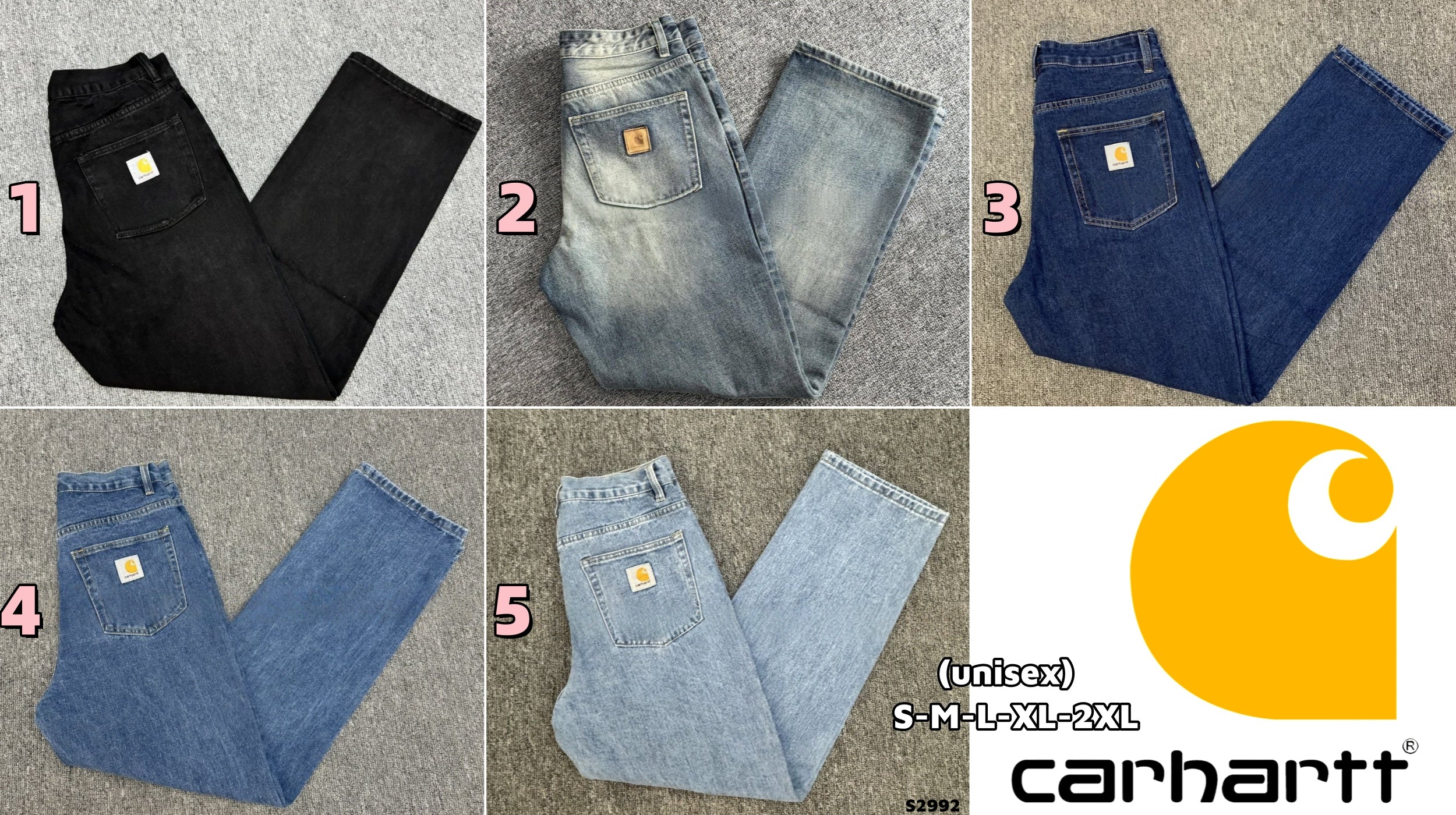 S2992 Carhart jeans (unisex)