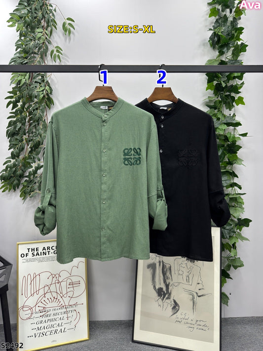 S2492 Loe Linen Long-Sleeve Shirt (Unisex)