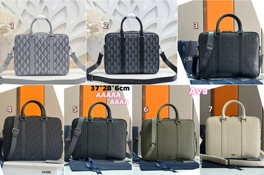 S1085 leather briefcase Maletín de la serie Dior Lingot
