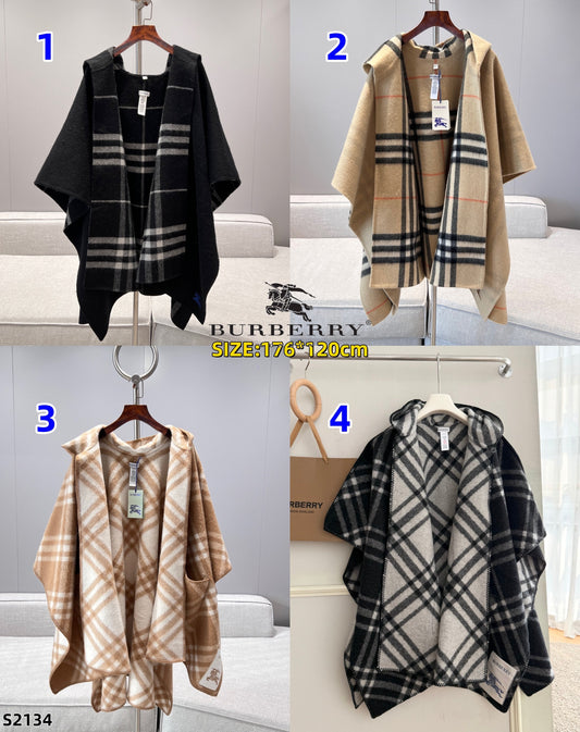 S2134 Burberry Hooded Caper