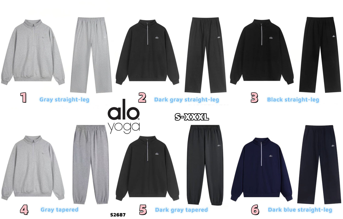 S2687 alo sportswear set