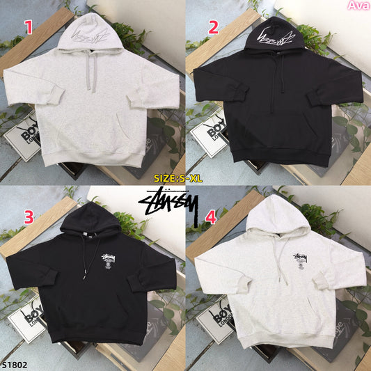 S1802 Stussy Hoodie Sweatshirt (Unisex)