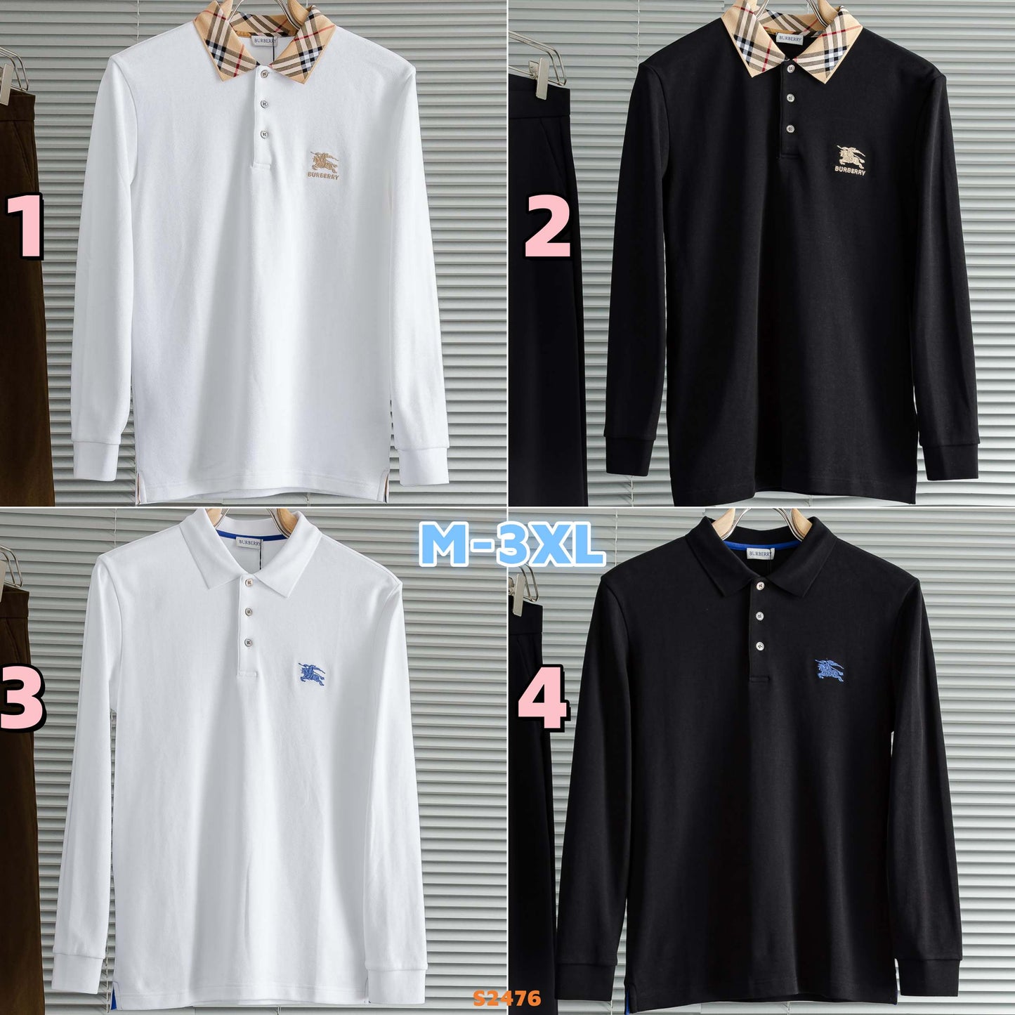 S2476 Burberry Polo Shirt