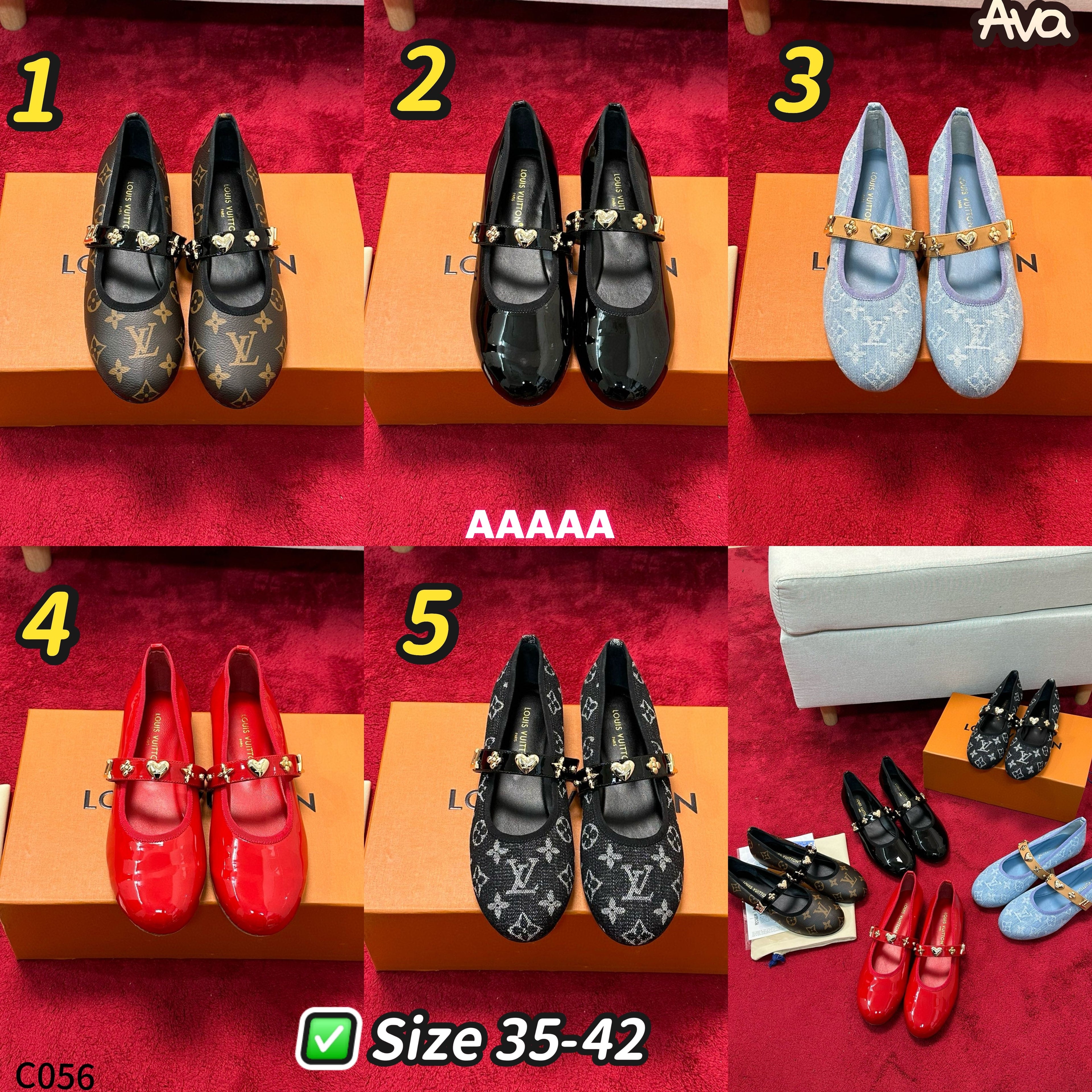 C056 LV Ballet Shoes