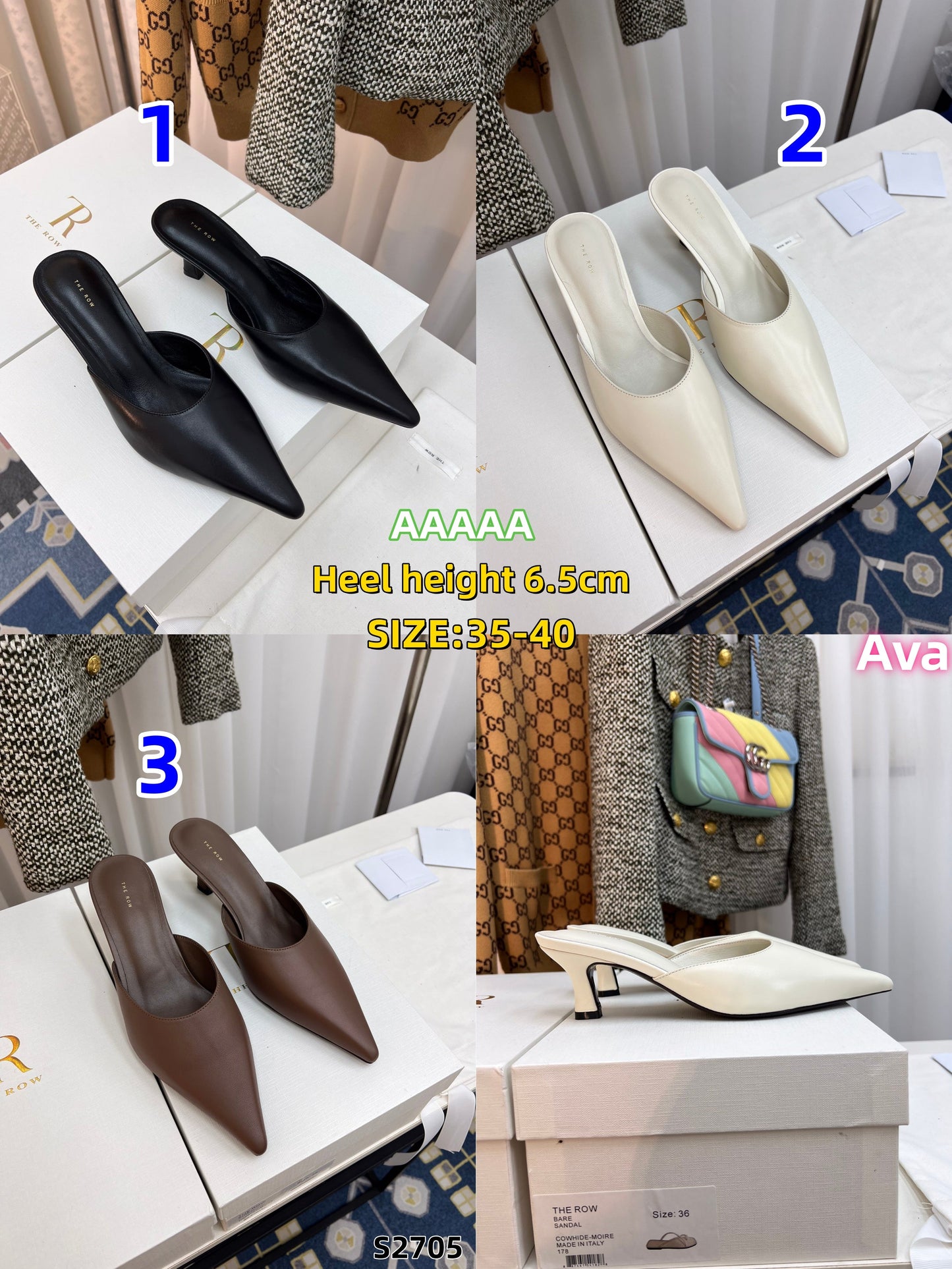 S2705 THE ROW high-heeled sandals