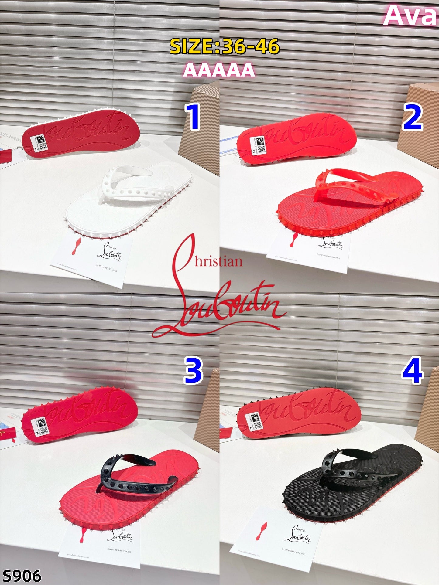 S906 Christian Louboutin slippers