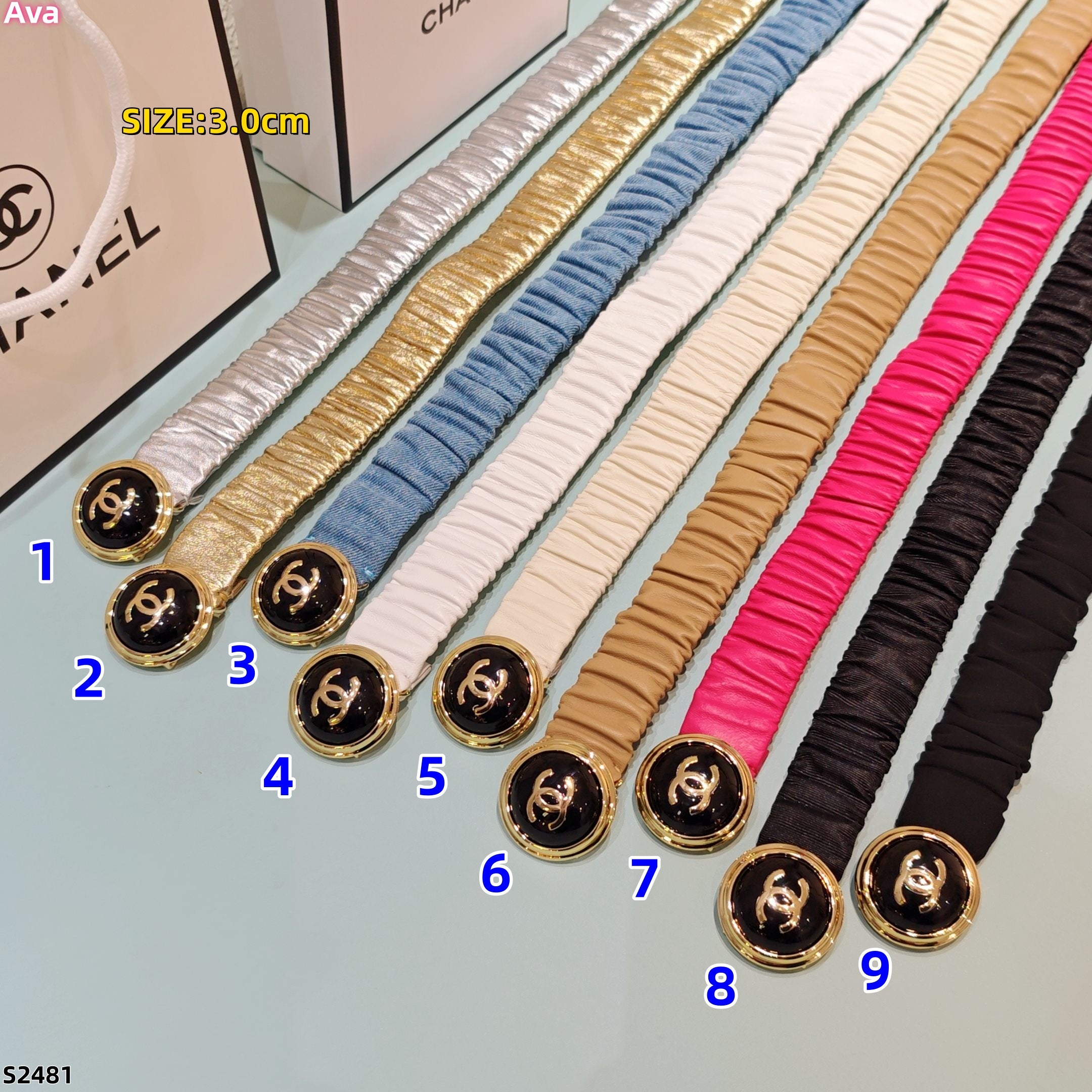 S2481 Chanel elastic waistband