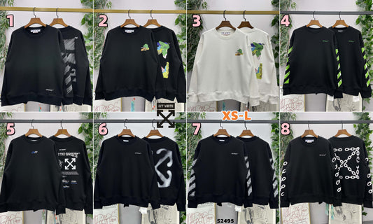 S2495 OFF-white Sweatshirt (Unisex)