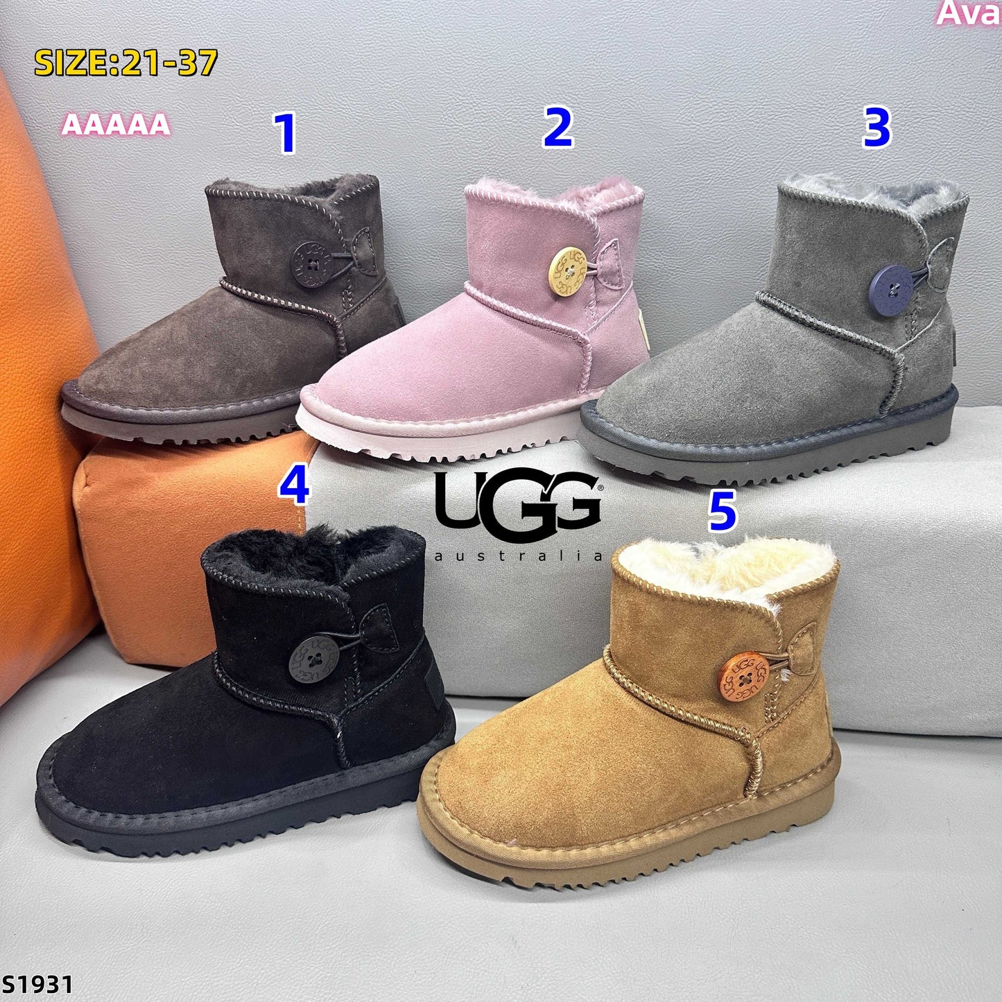 S1931 UGG Kids Snow Boots