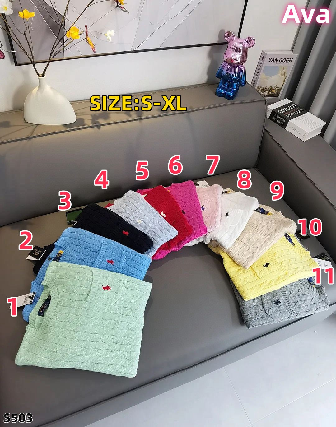S503 Ralph Lauren Short Sleeve Knit
