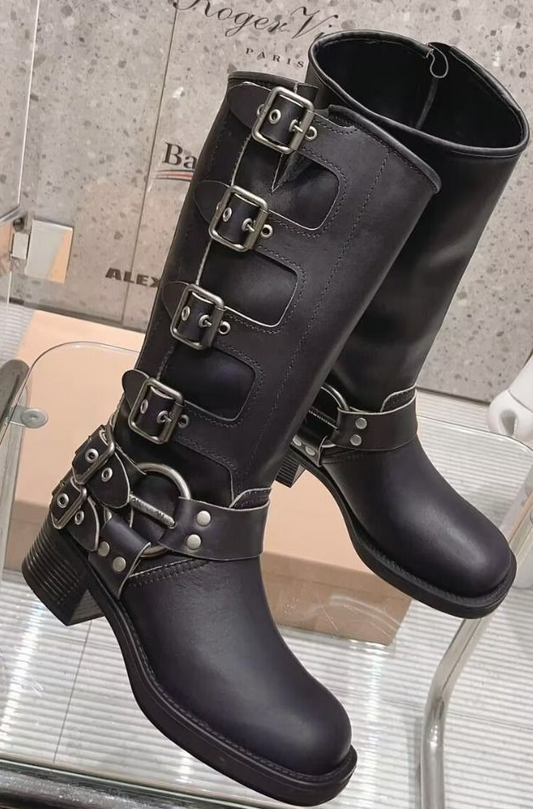 S1074 miu boots shoe