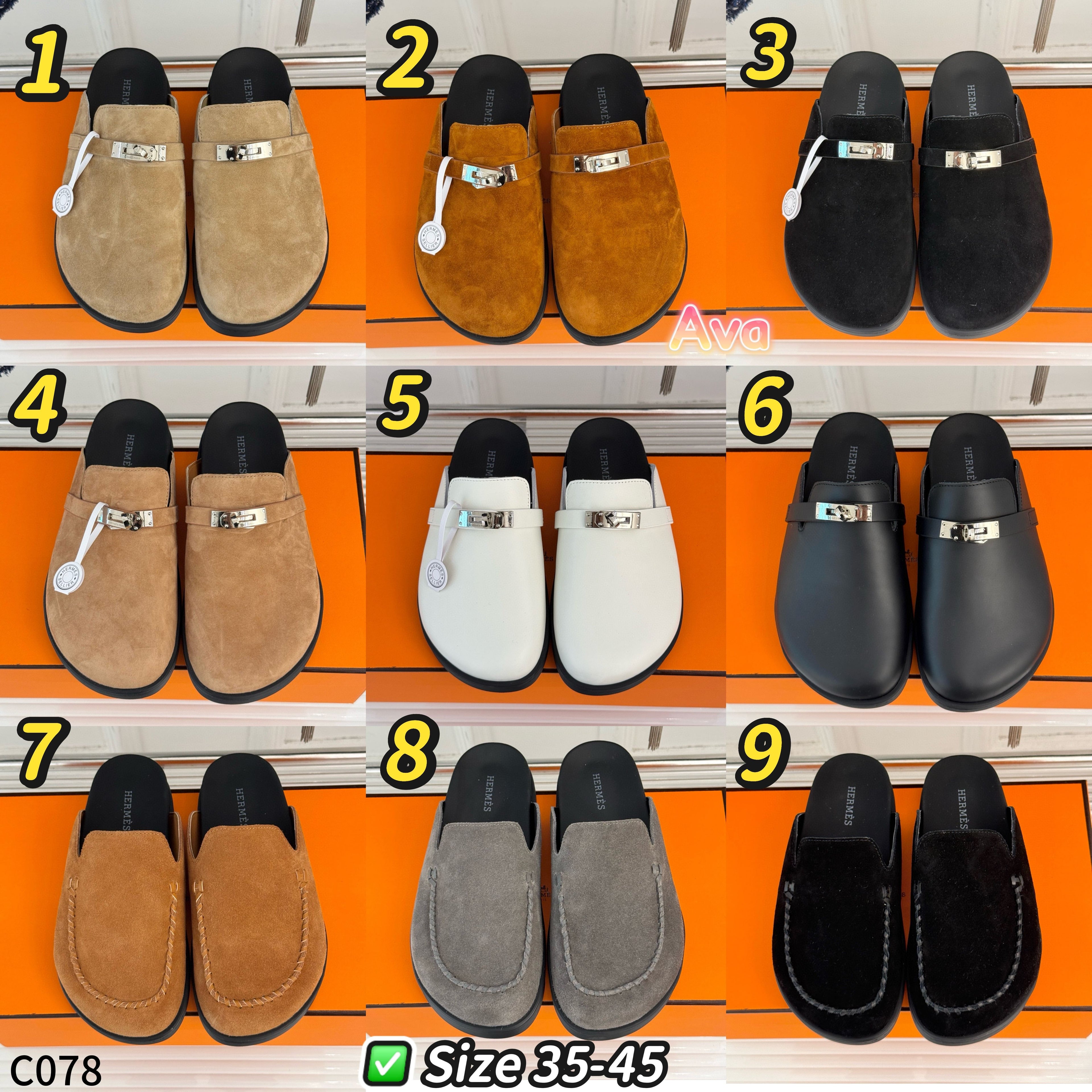 C078 Hermès Classic Kelly buckle Birkenstock