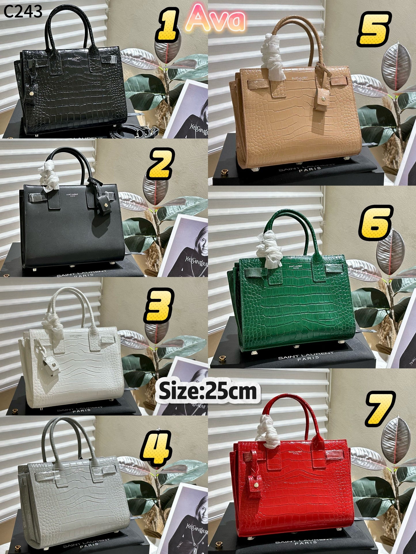 C243 Saint Laurent YSL handbag