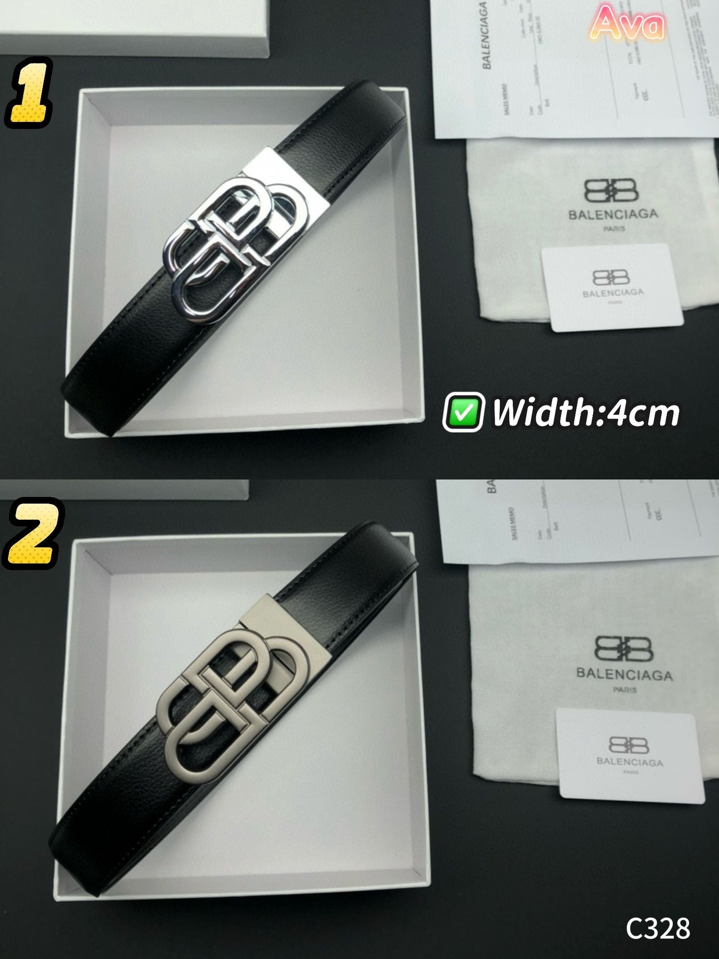 C328 Balenciaga belts