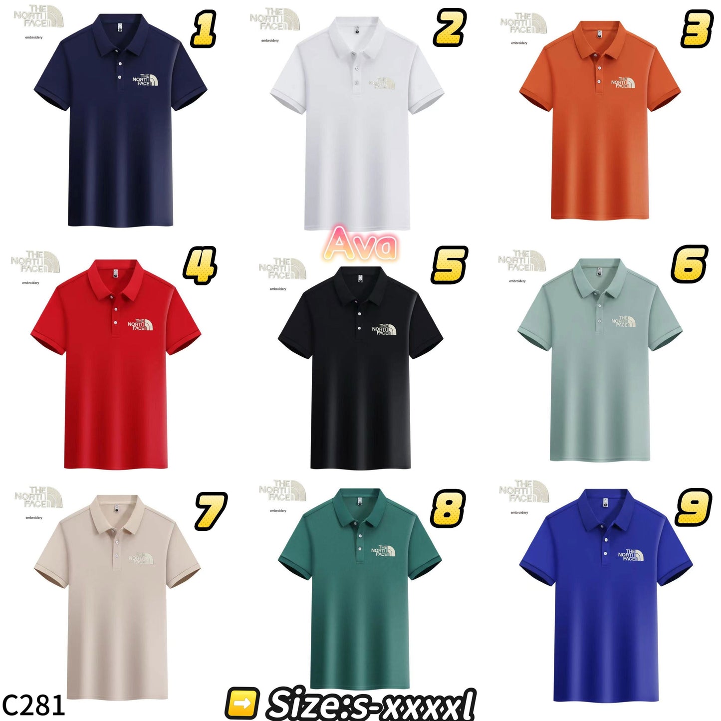 C281 The North Face Polo Shirt