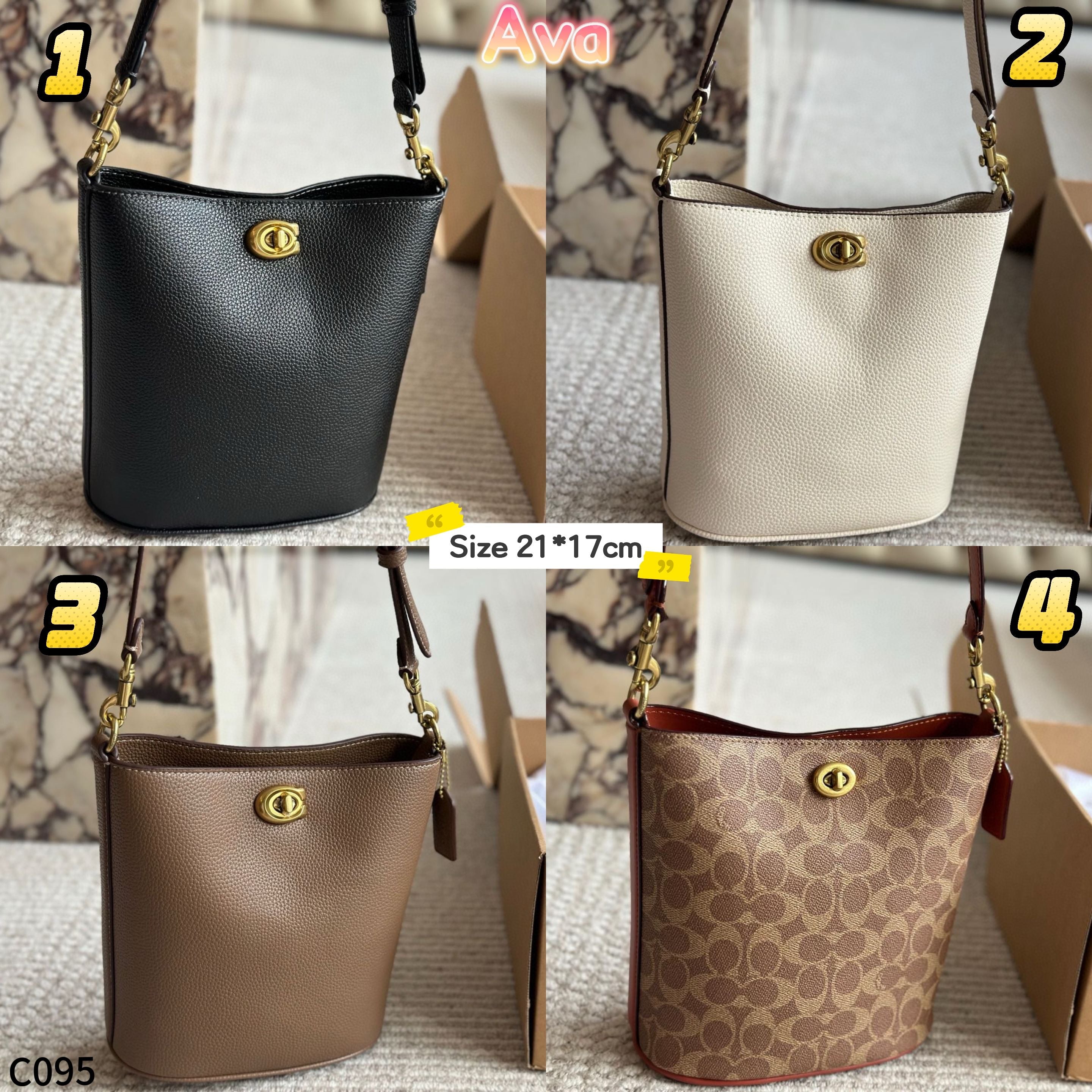 C095 Coach bucket bag