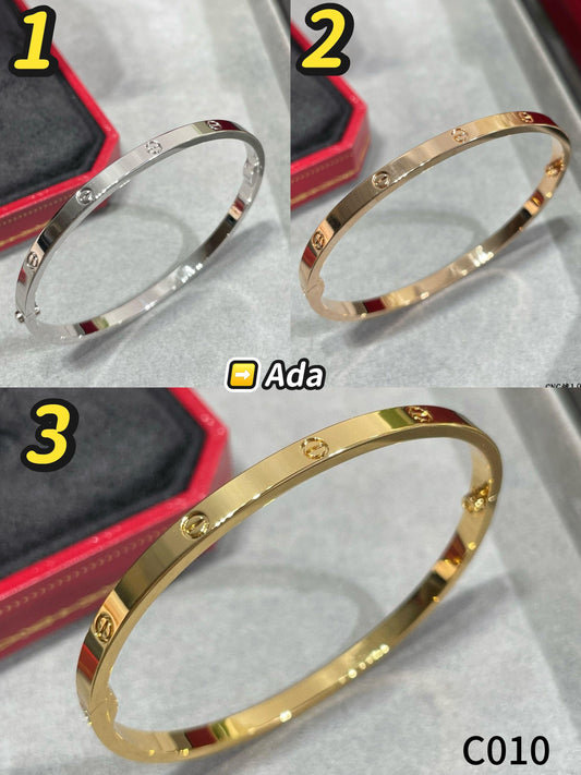 C010  love bracelet narrow version diamond-free